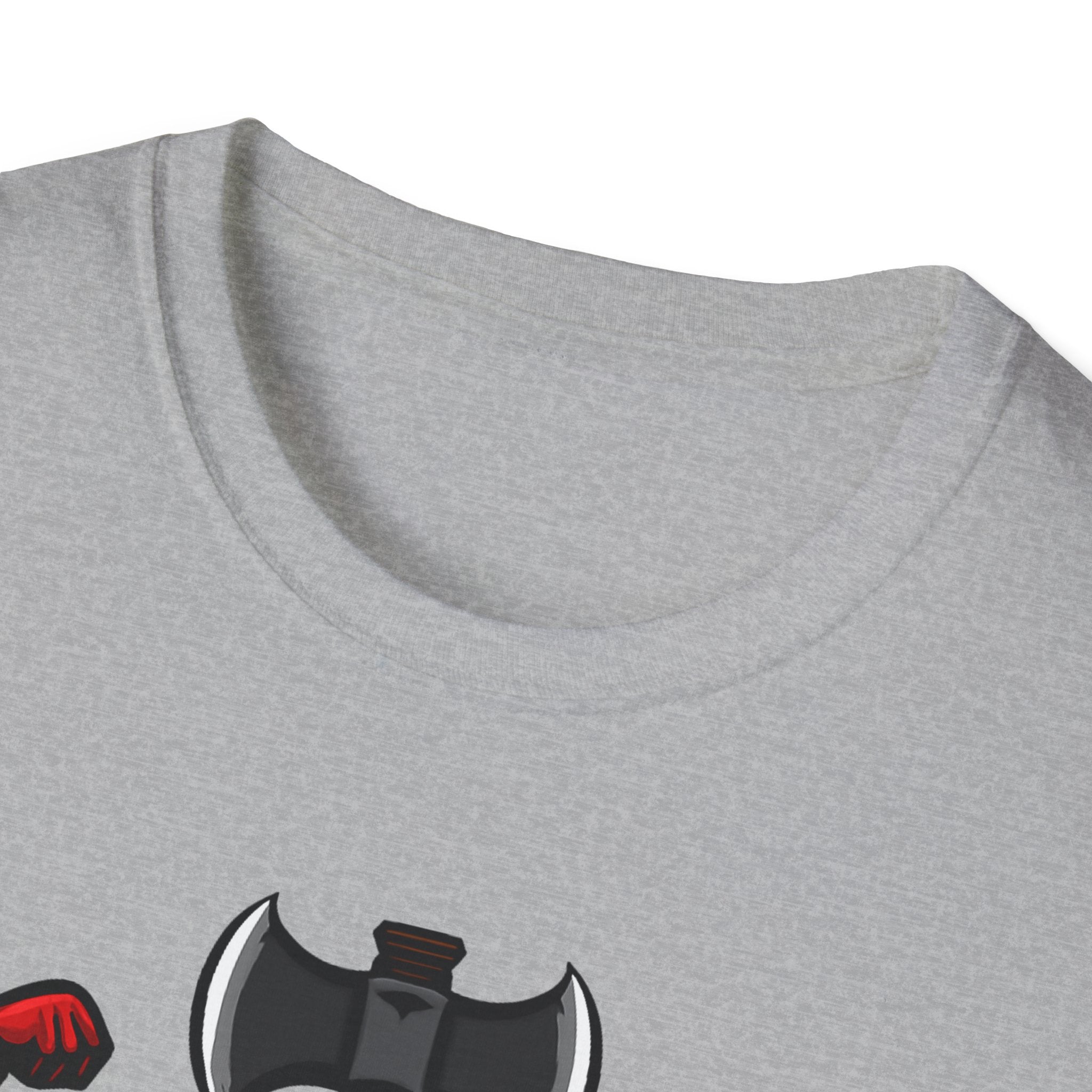 Flexecutioner – Muscular Axe Warrior Emblem T-Shirt