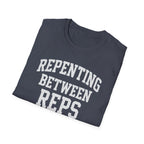 Repenting Between Reps – Bold Faith & Fitness  Tshirt