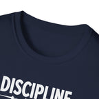Discipline > Motivation – Barbell Edition T-Shirt
