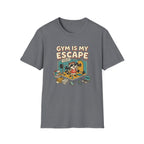 Gym is my escape - Racoon humorous T-Shirt