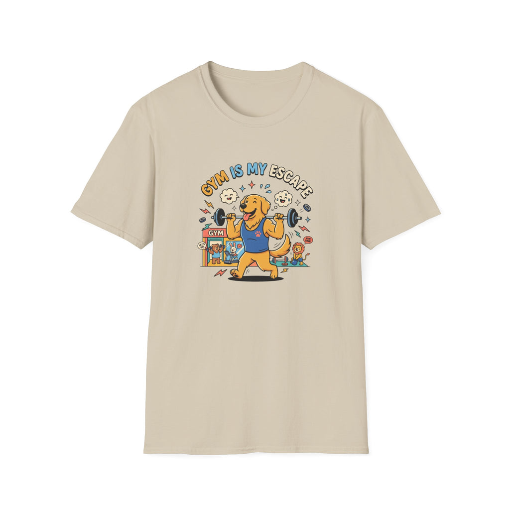 Gym is my escape - Happy retriever Gym T-Shirt