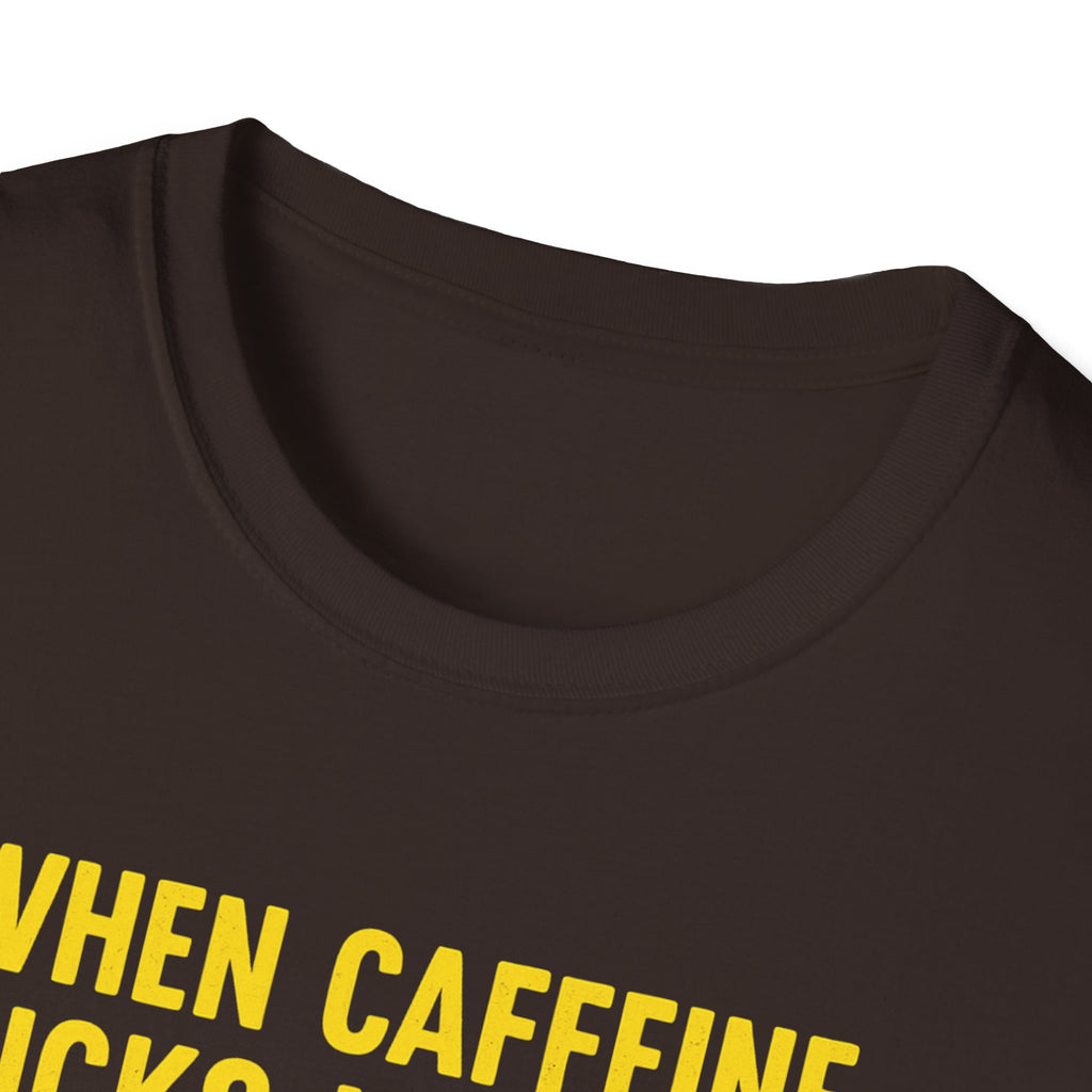 When Caffeine Kicks In – Comic Pop Brain Burst T-Shirt