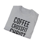 Coffee. CrossFit. Christ. – Bold Faith & Fitness Tshirt