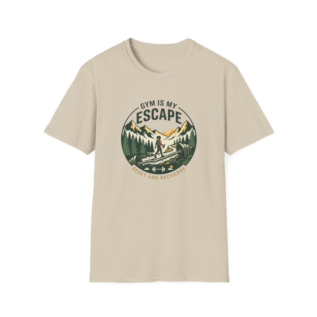Gym is my escape - Adventure style T-Shirt