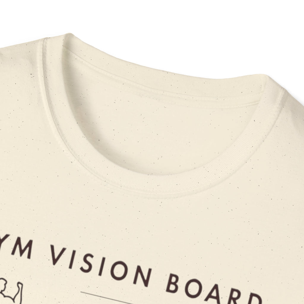 Gym Vision Board – Dark Mode Minimalist T-Shirt