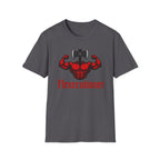 Flexecutioner – Muscular Axe Warrior Emblem T-Shirt