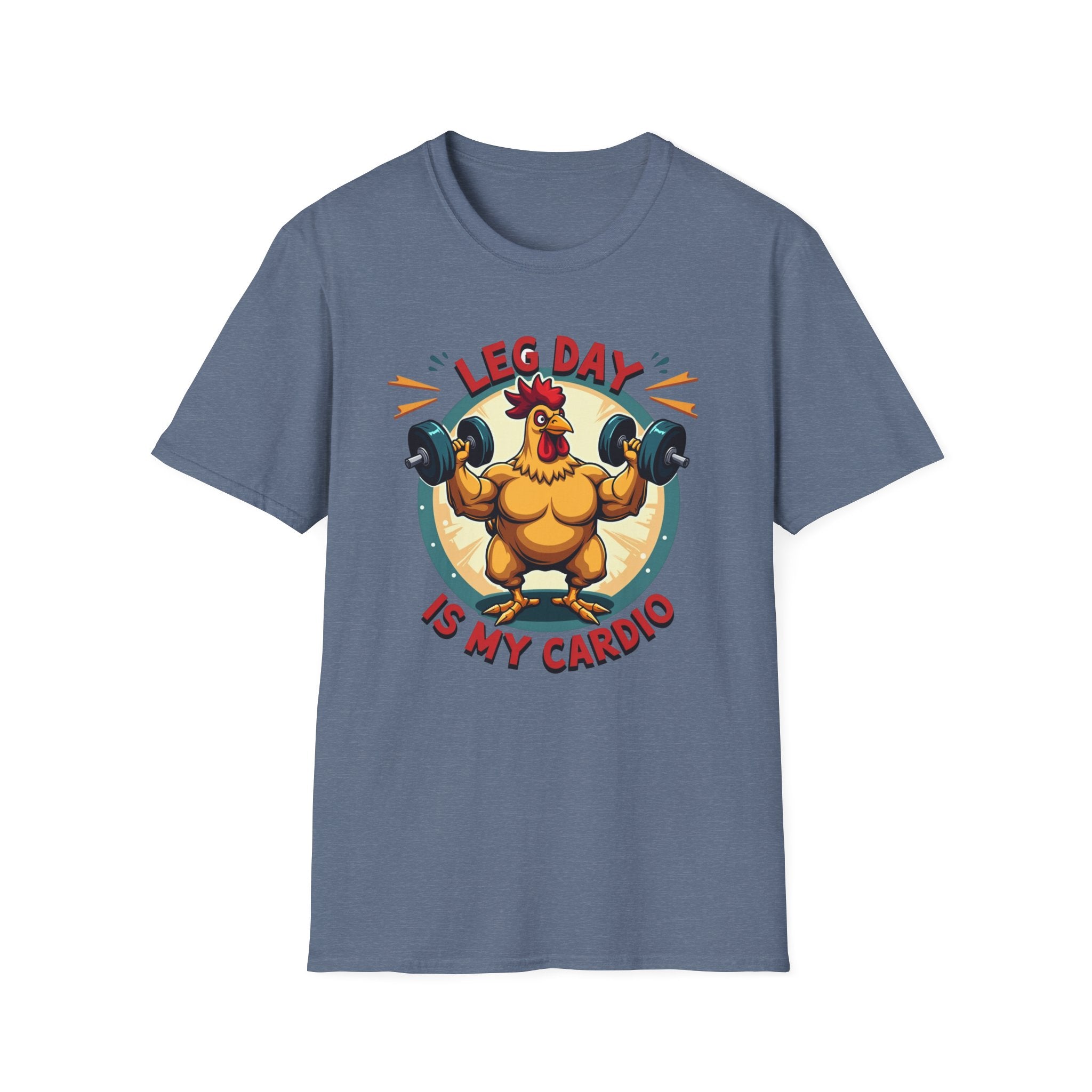 Leg Day Is My Cardio (Muscle Chicken Edition) T-Shirt