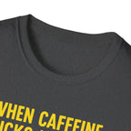 When Caffeine Kicks In – Comic Pop Brain Burst T-Shirt