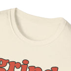 Grind Hard, Rest Proud – Vintage Bubble Quote T-Shirt