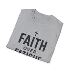 Faith Over Fatigue – Cross & Endurance Bold Tshirt