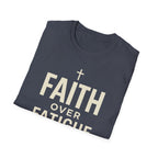 Faith Over Fatigue – Cross & Endurance Bold Tshirt