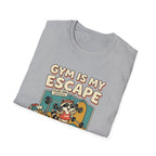 Gym is my escape - Racoon humorous T-Shirt
