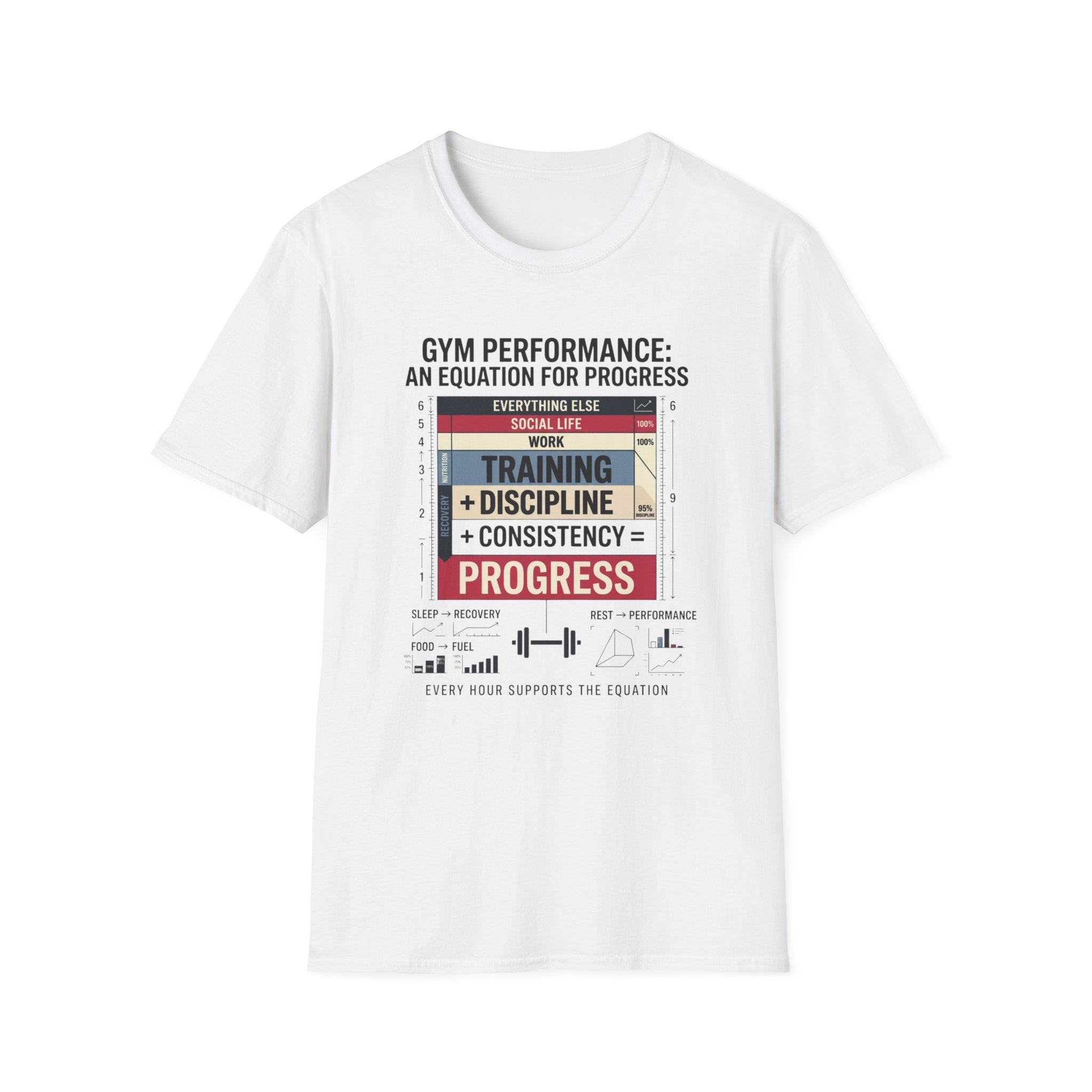 Gym Performance - An equation for progress T-Shirt