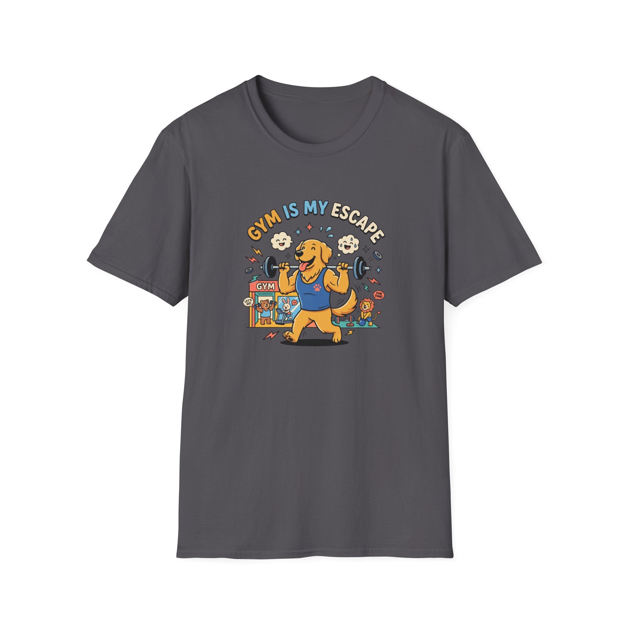 Gym is my escape - Happy retriever Gym T-Shirt