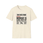 Monday is Global chest day - News style T-Shirt