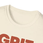 Grit Is a Muscle – Bold Block Statement T-Shirt