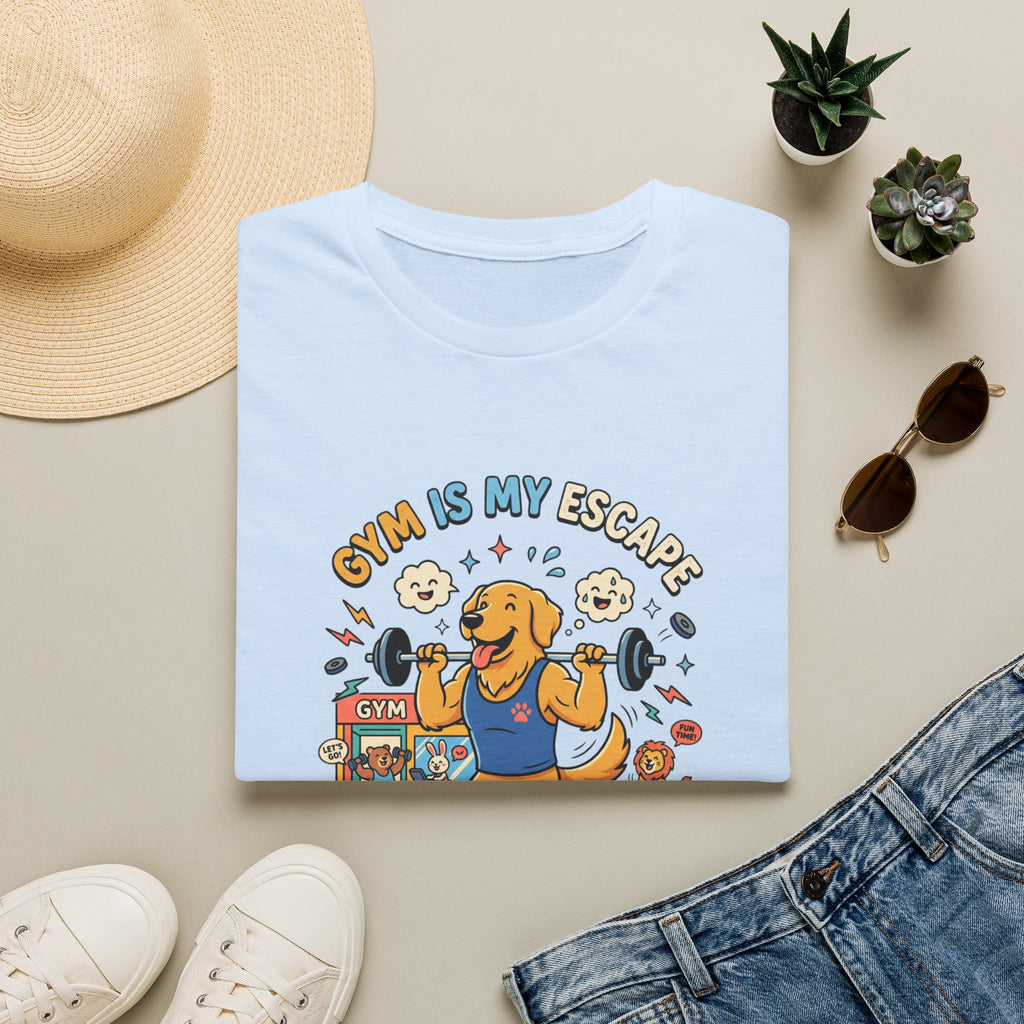 Gym is my escape - Happy retriever Gym T-Shirt