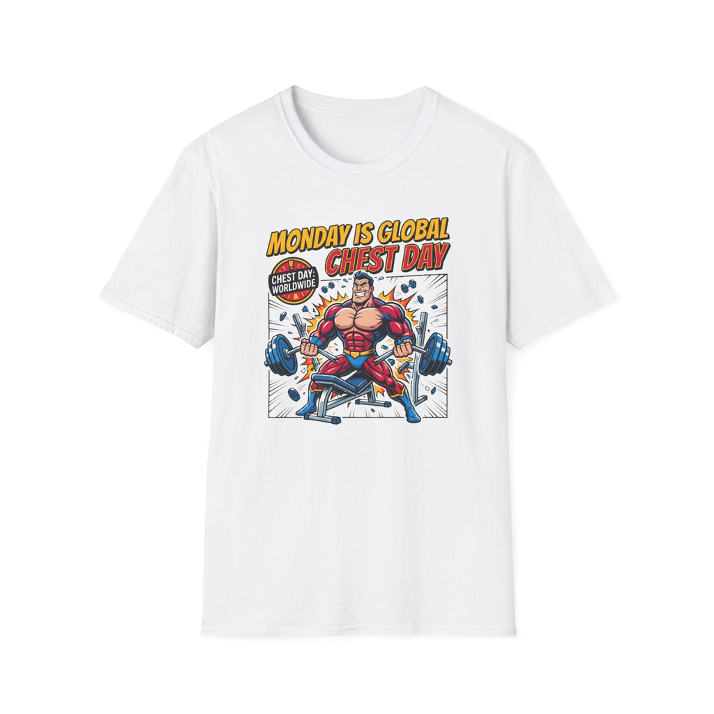 Monday is Global chest day - Comic T-Shirt