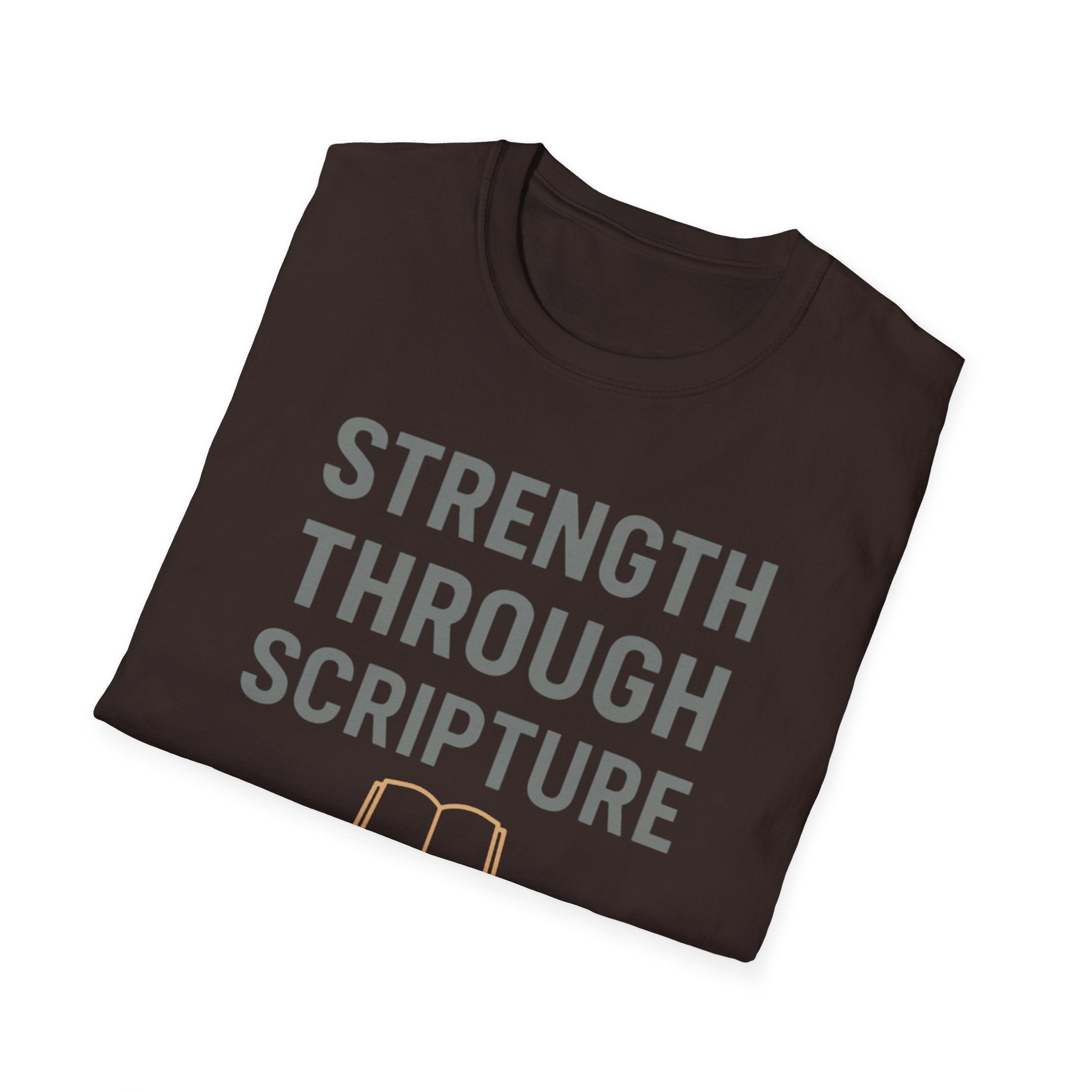 Strength Through Scripture – Bold Faith & Fitness Statement Tshirt