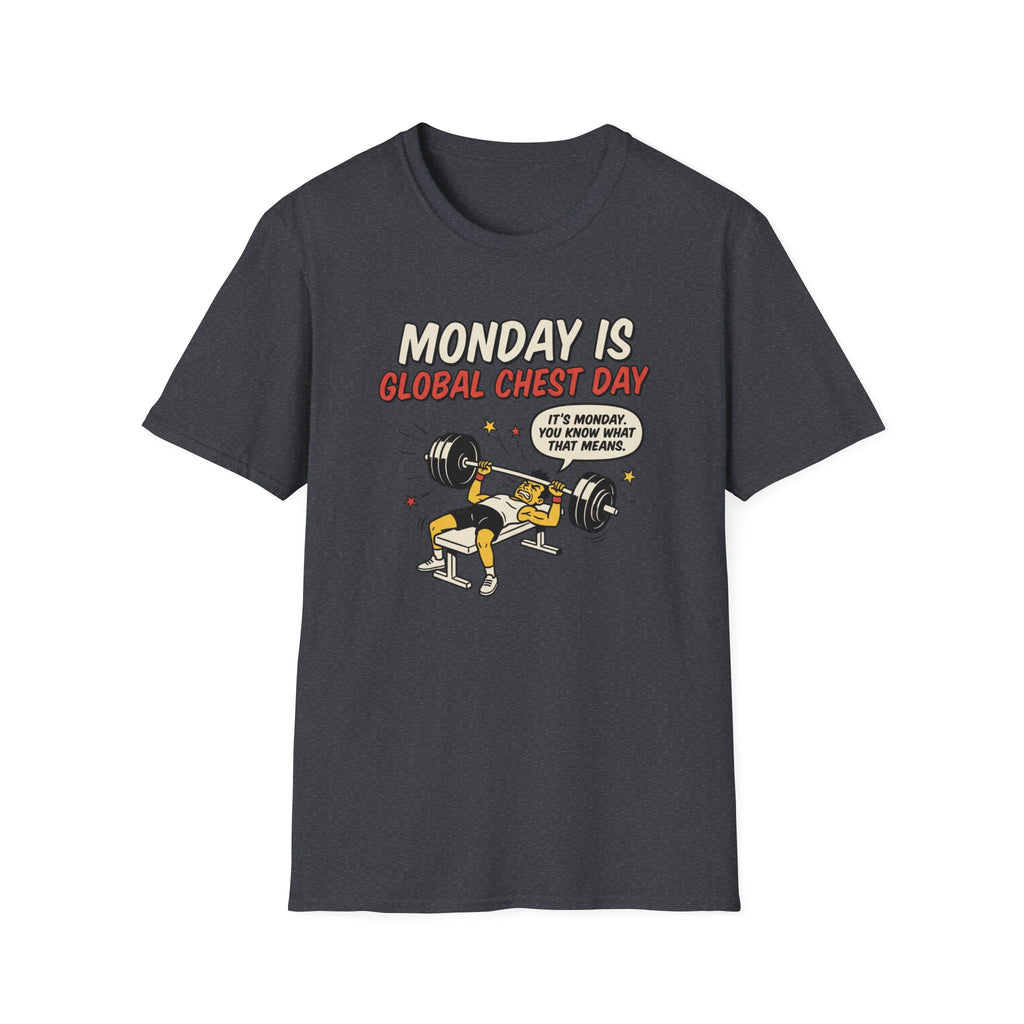 Monday is Global chest day - You knw what it means T-Shirt