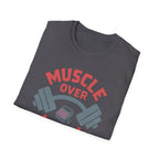 Muscle Over Math – Barbell Crunch Edition T-Shirt