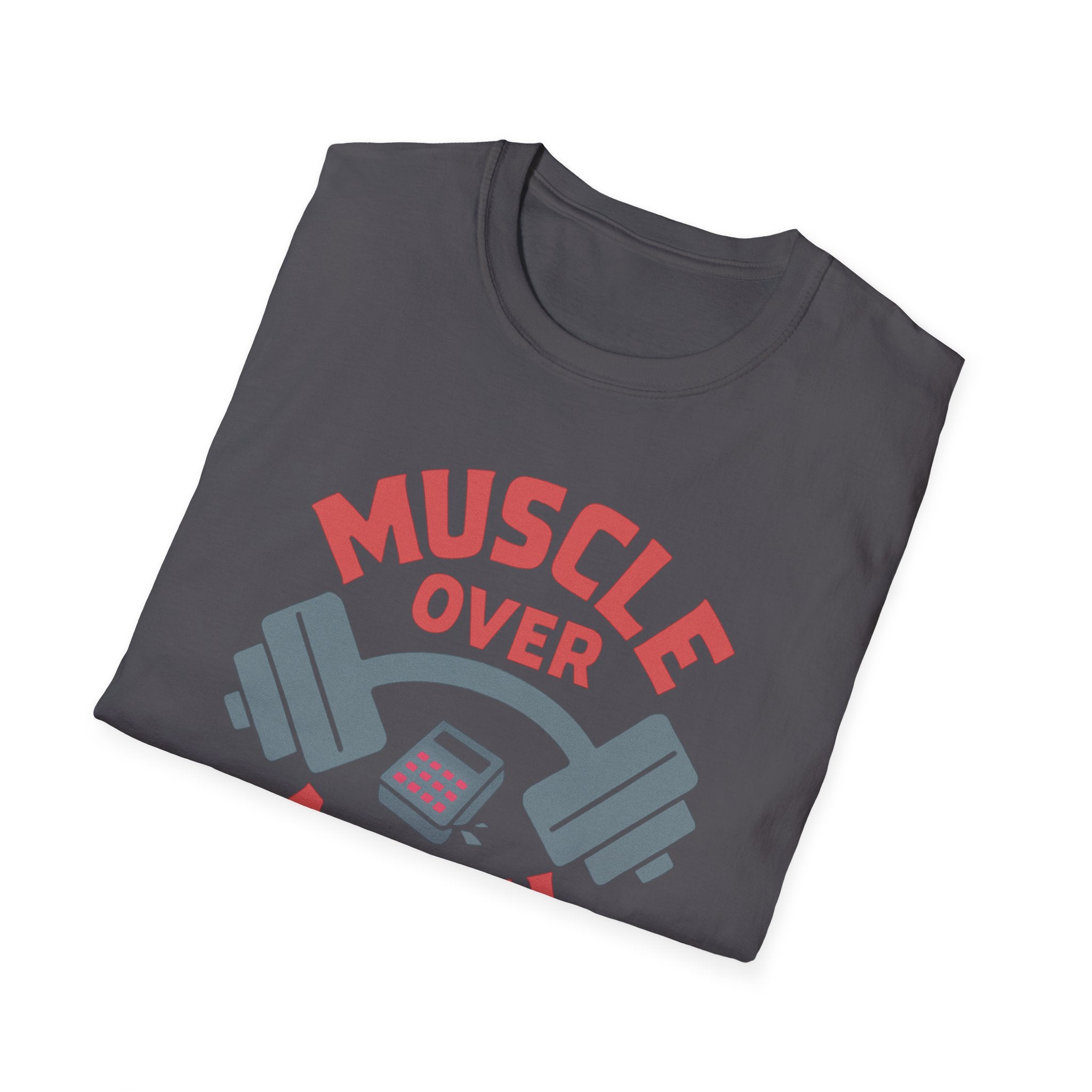Muscle Over Math – Barbell Crunch Edition T-Shirt