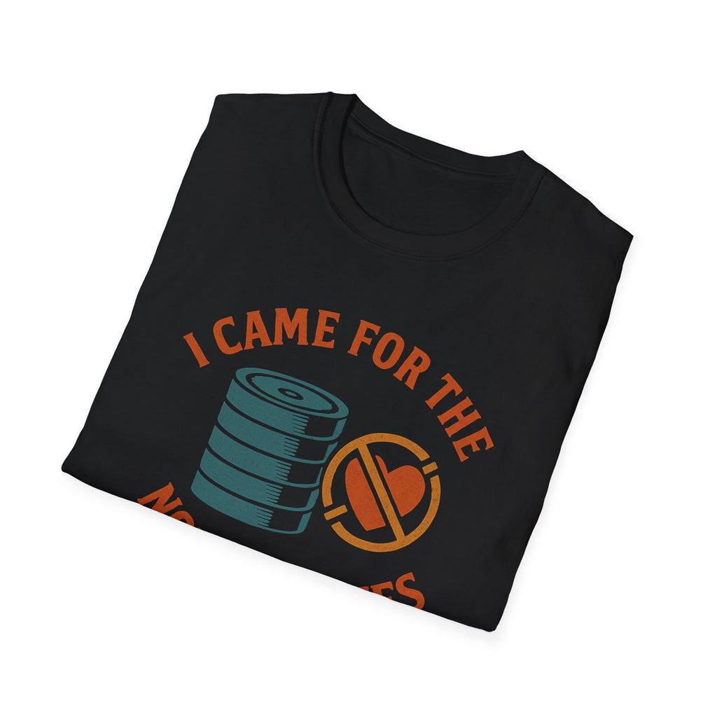 I Came for the Plates, Not the Dates – Gym Humor T-Shirt