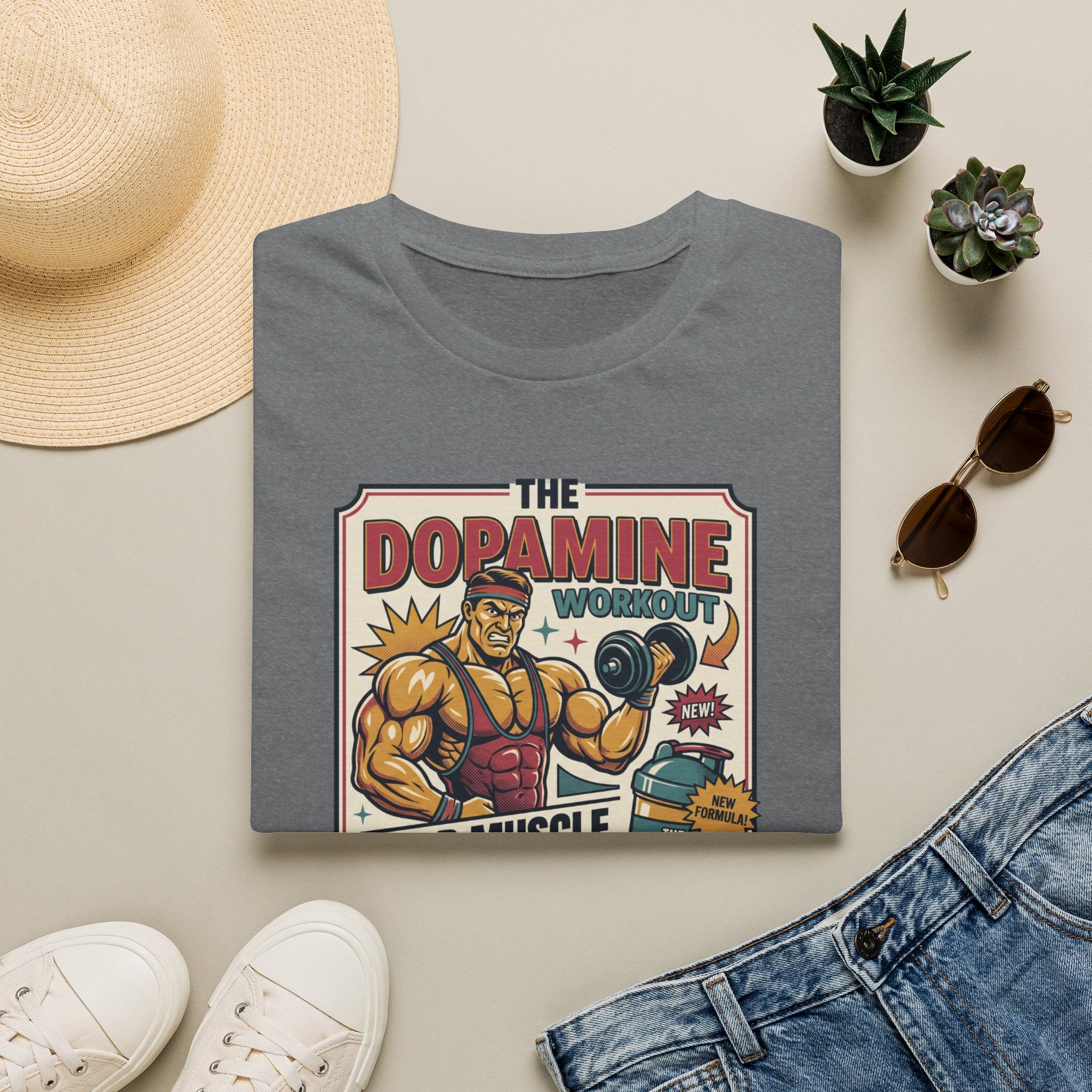 Dopamine workout - Build muscle. Build Mood T-Shirt