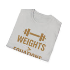 Weights > Equations – Glow Mode Edition T-Shirt