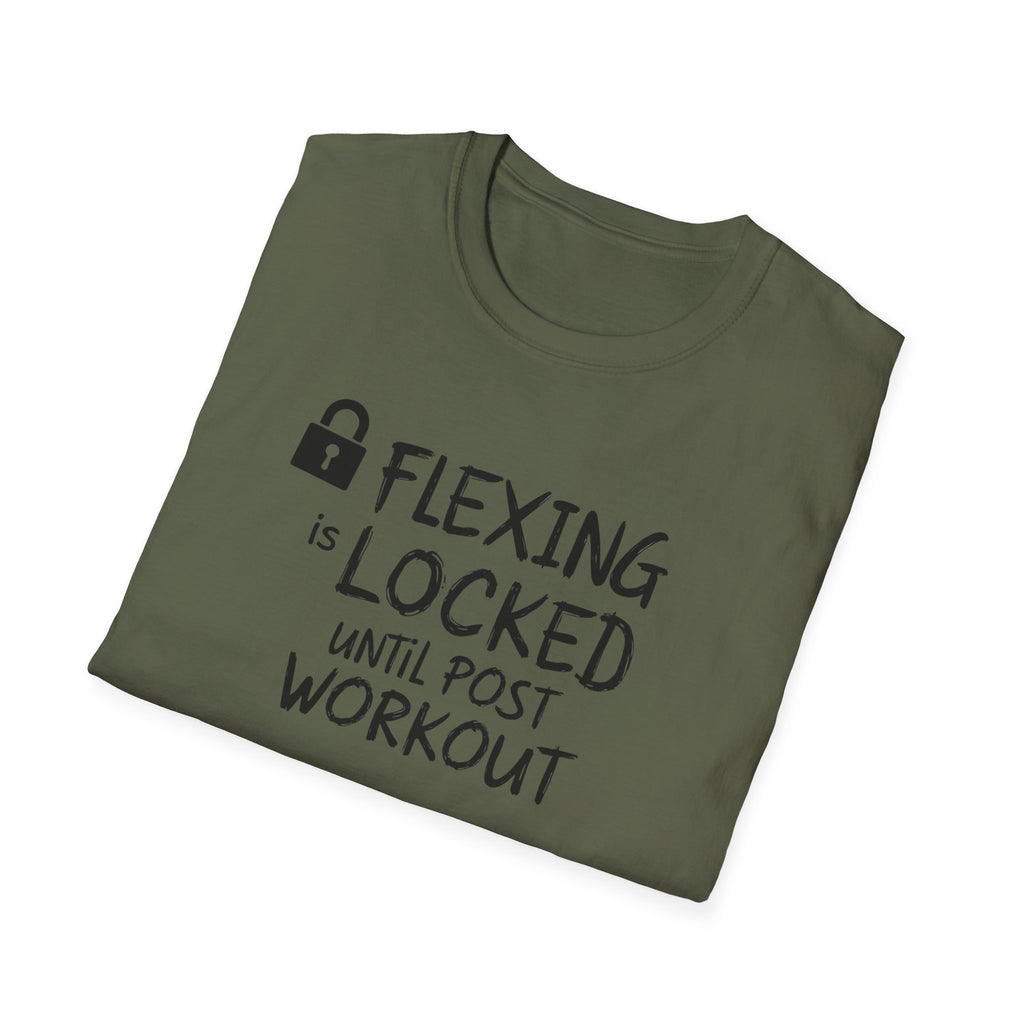 Flexing Locked – Post-Pump Protocol T-Shirt