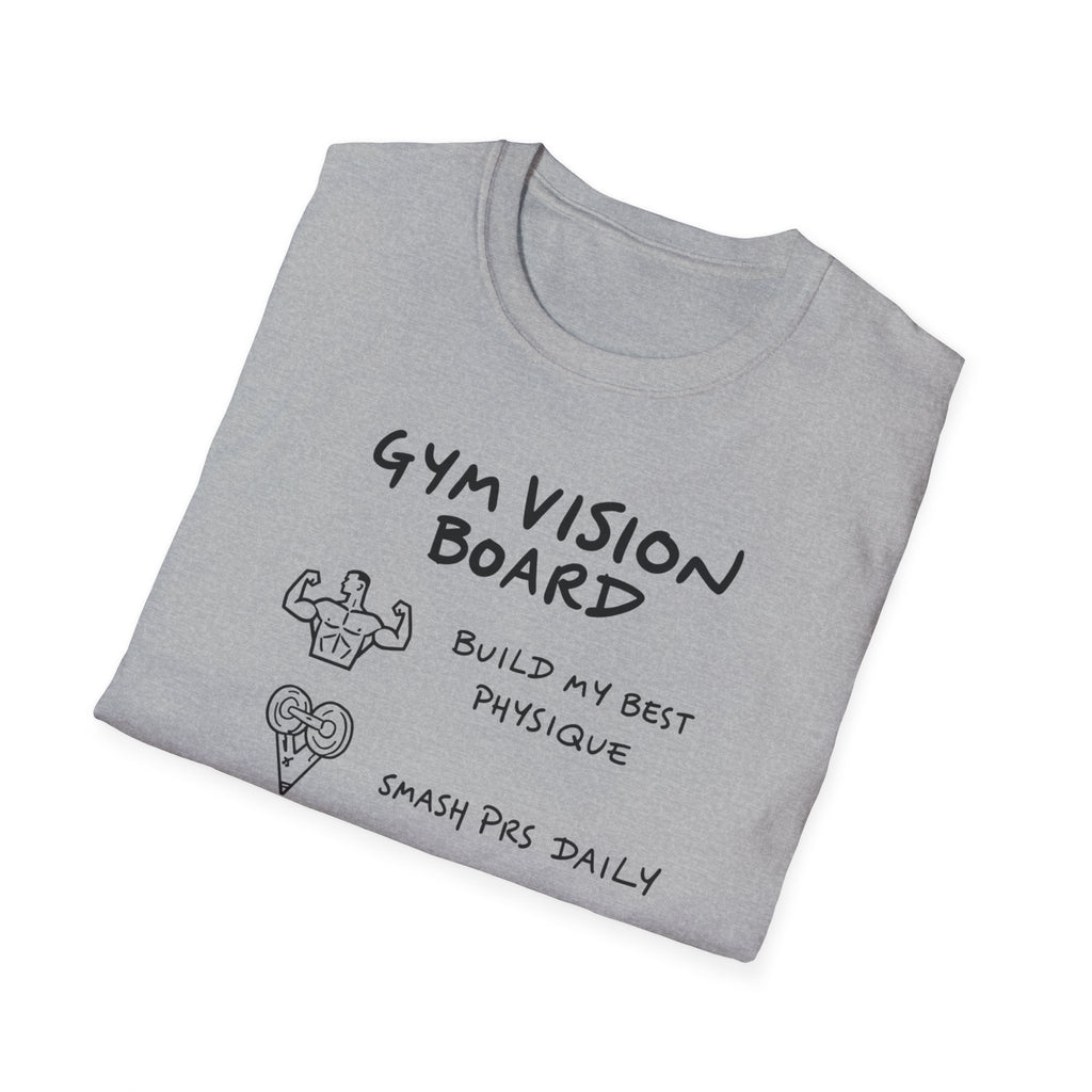 Gym Vision Board – Neon Goals Edition T-Shirt