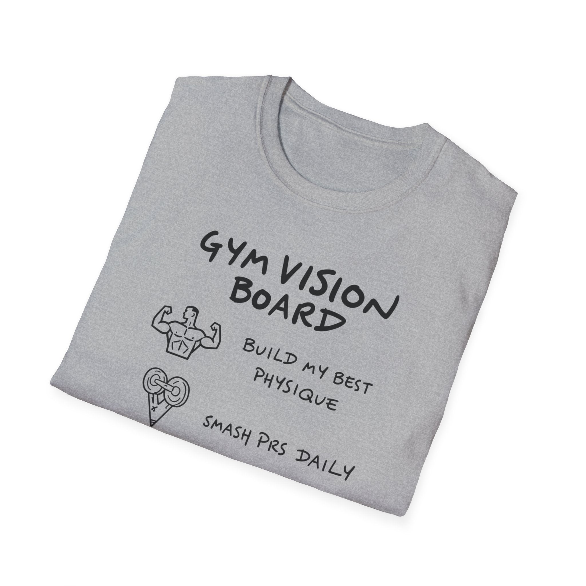 Gym Vision Board – Neon Goals Edition T-Shirt