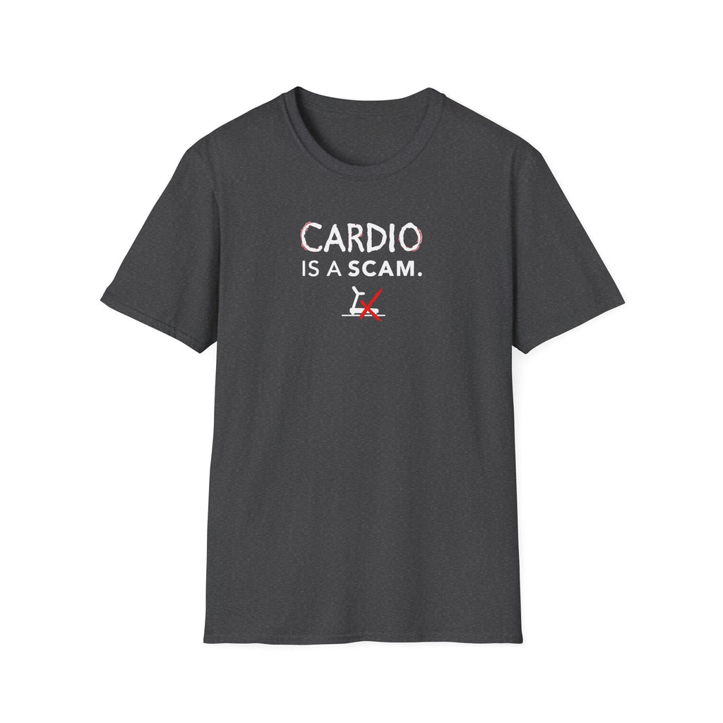 Cardio Is a Scam typo T-Shirt
