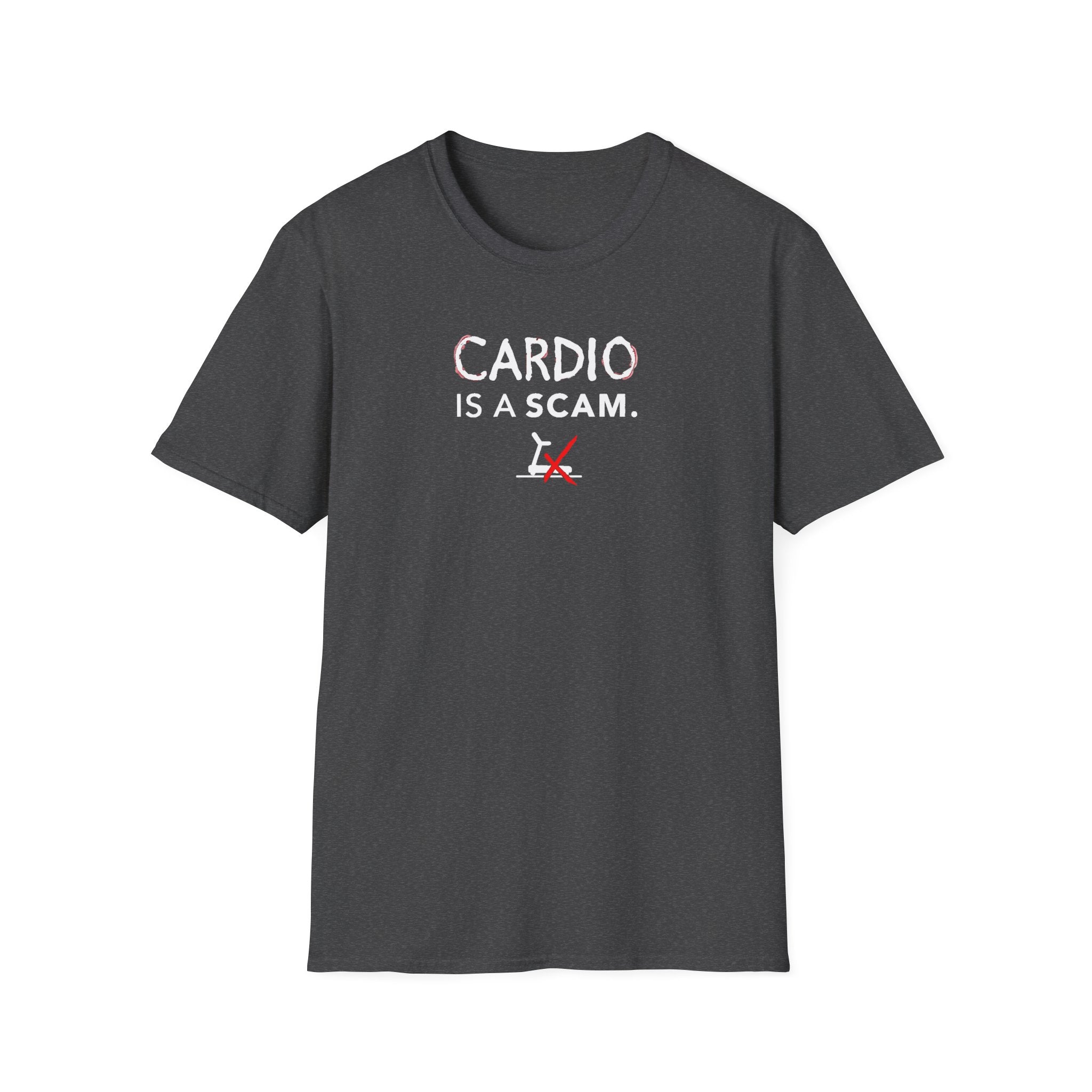 Cardio Is a Scam typo T-Shirt