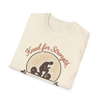 Kneel for Strength. Rise to Lift. – Faith-Fueled Power  Tshirt