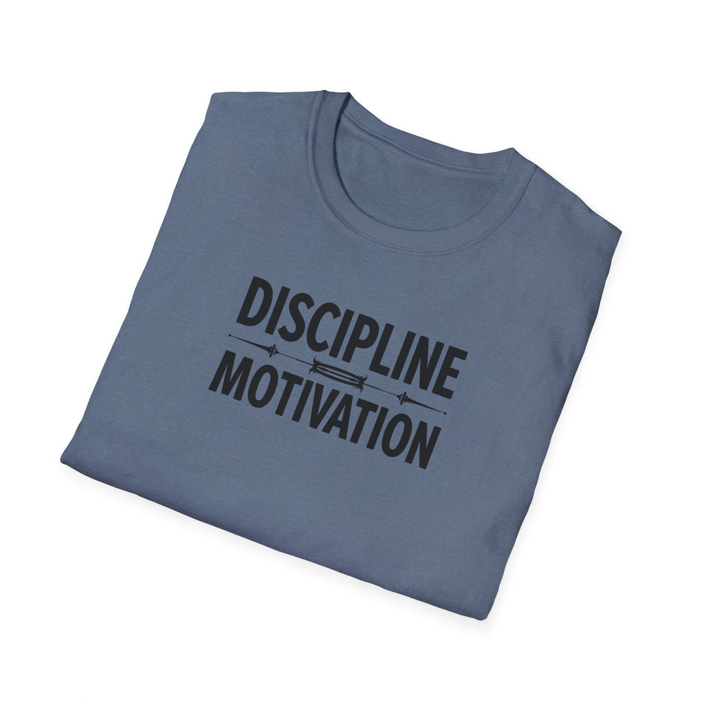 Discipline > Motivation – Barbell Edition T-Shirt