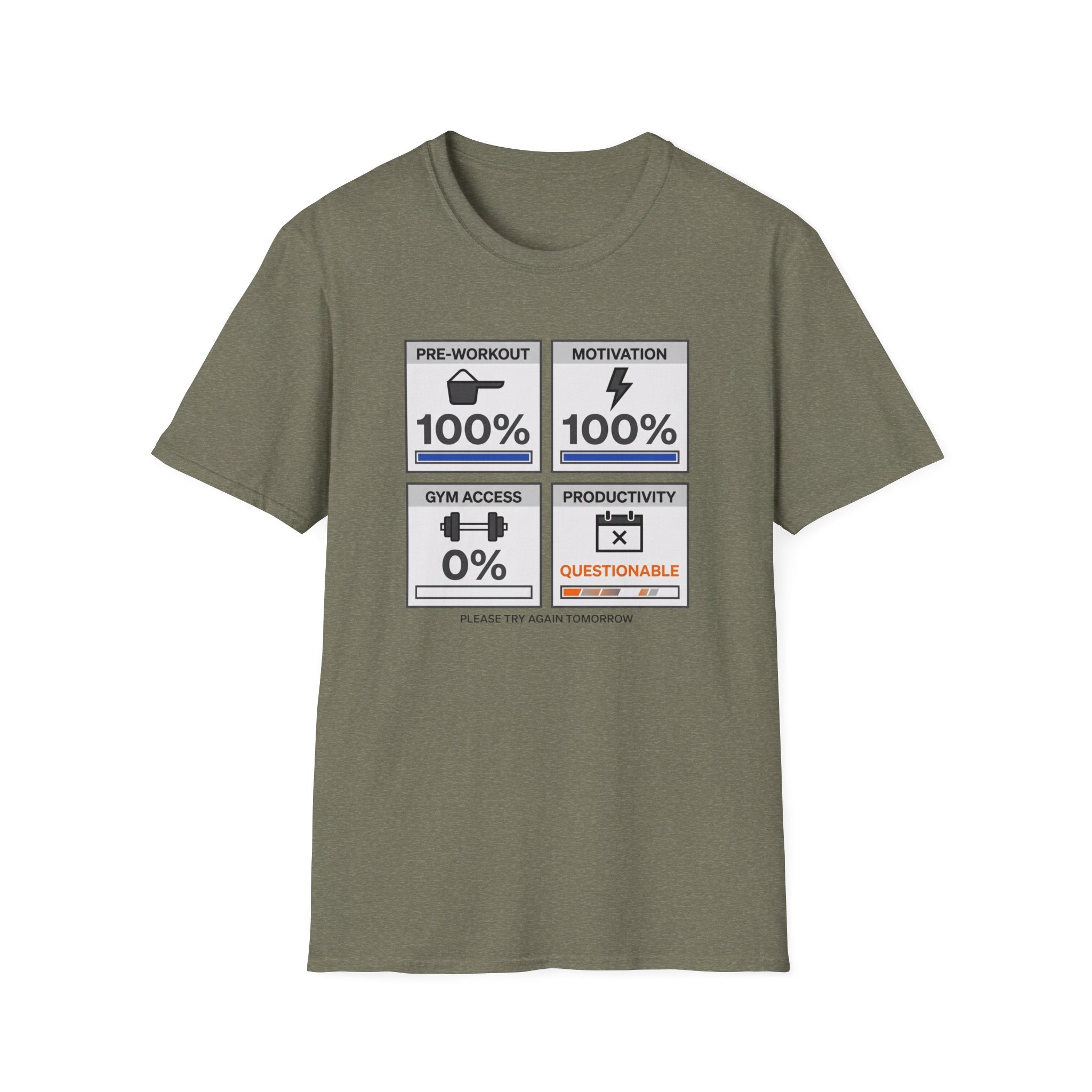 Pre workout taken - Corporate style T-Shirt