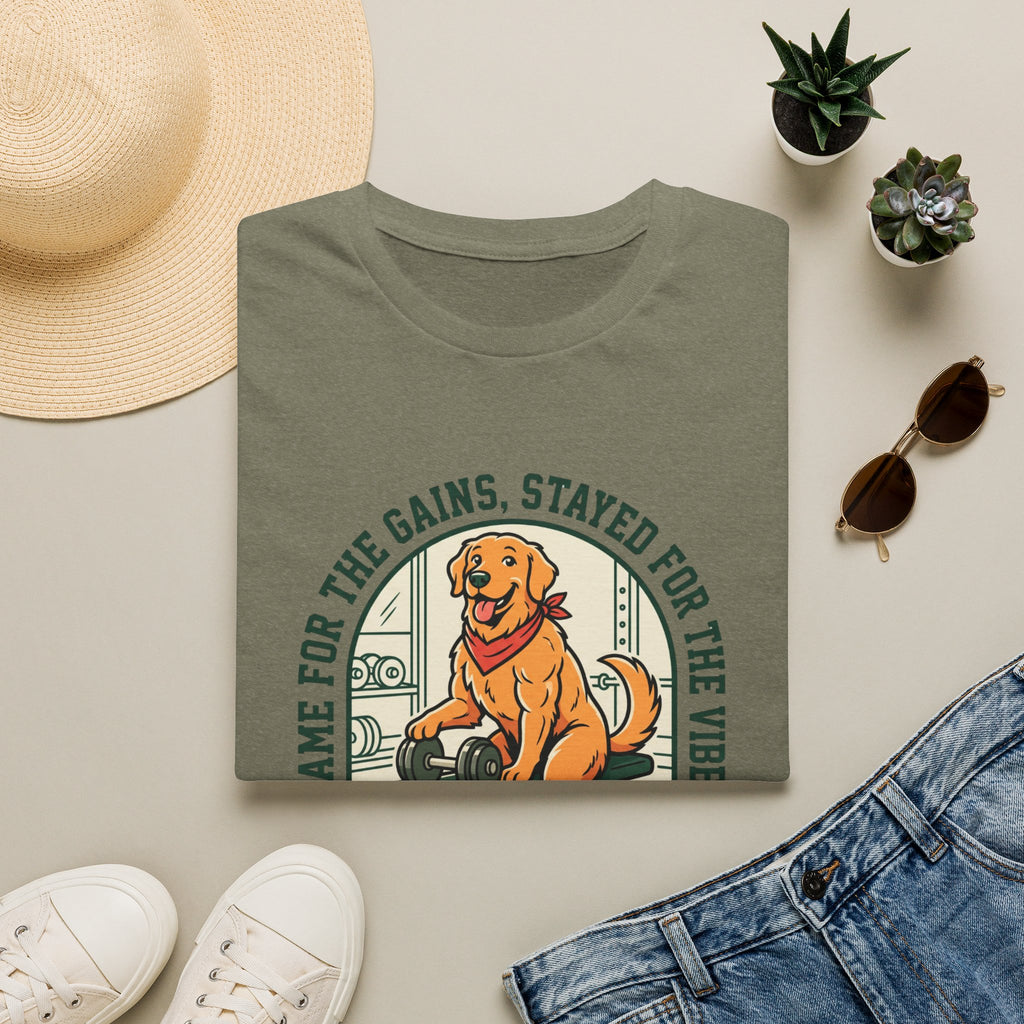 Came for the gains, stayed for the vibes T-Shirt