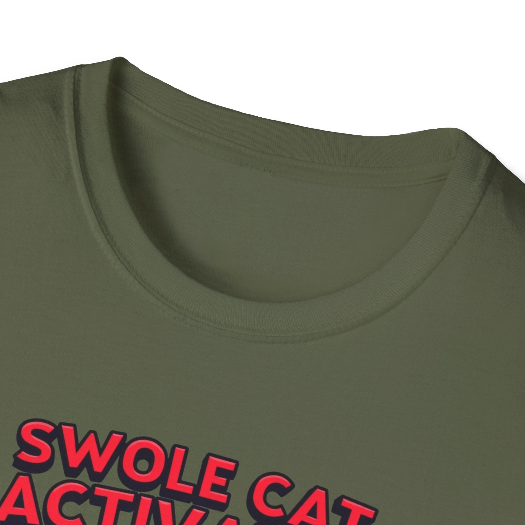 Swole Cat Activated – Pre-Workout Pouncer Edition T-Shirt