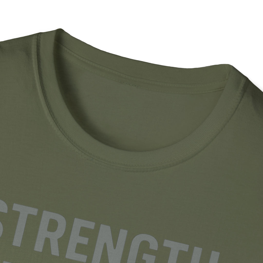 Strength Through Scripture – Bold Faith & Fitness Statement Tshirt
