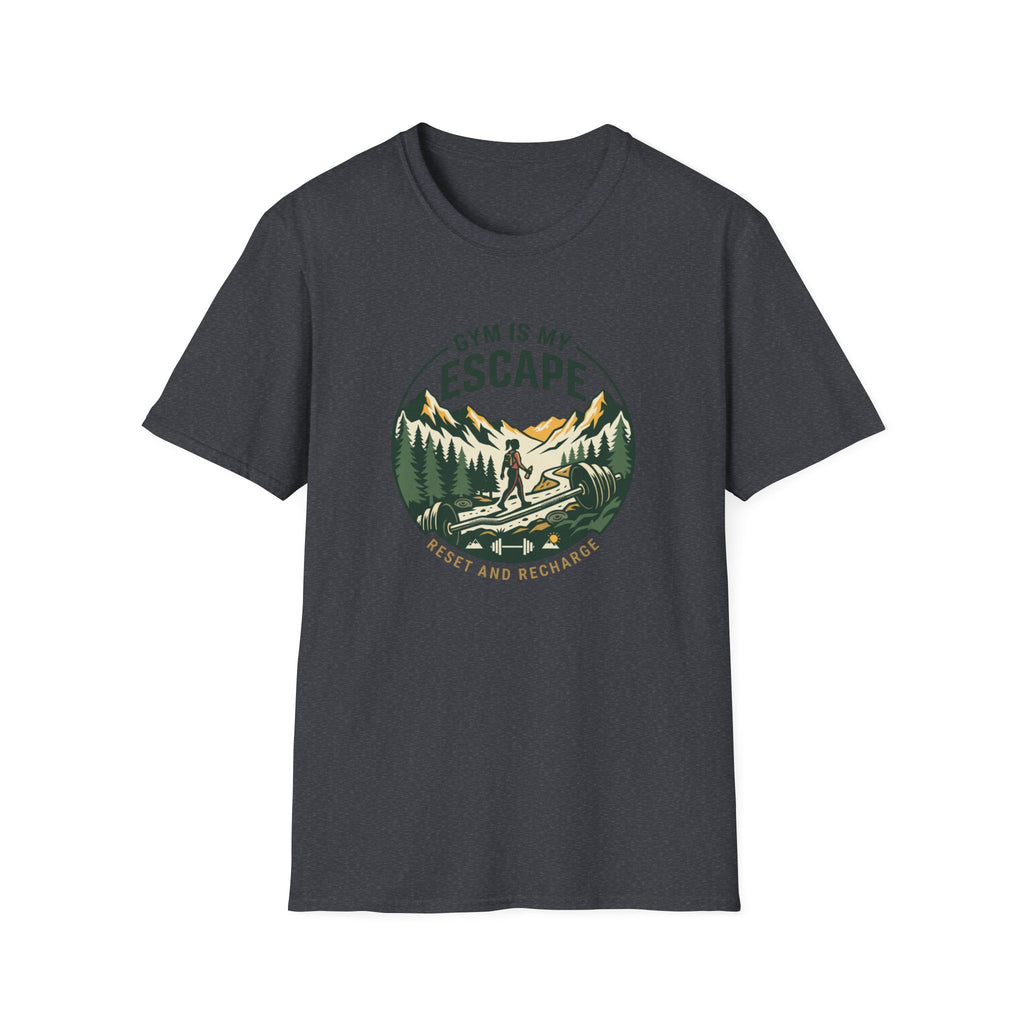 Gym is my escape - Adventure style T-Shirt