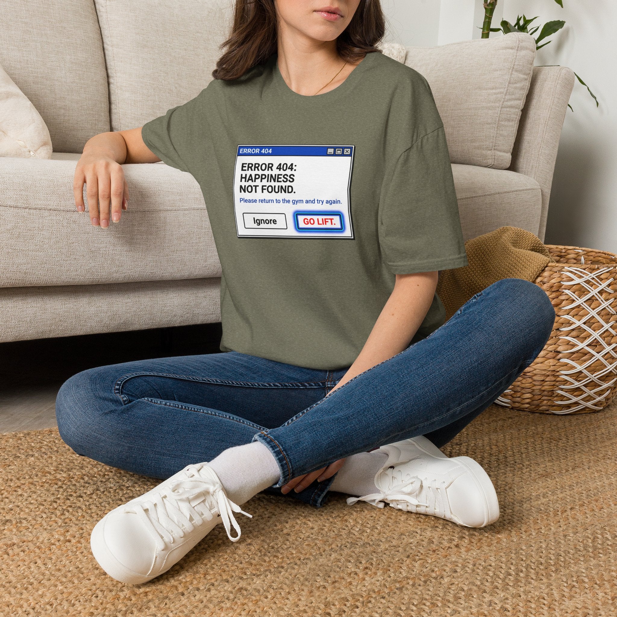 Error 404 - Happiness Without Gym T-Shirt