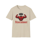 Flexecutioner – Muscular Axe Warrior Emblem T-Shirt