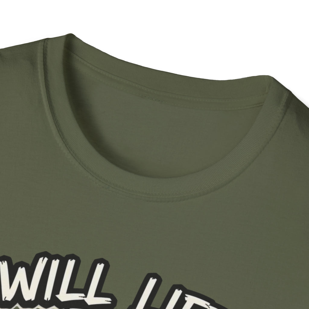 Will Lift for Whey – Monochrome Barbell Edition T-Shirt