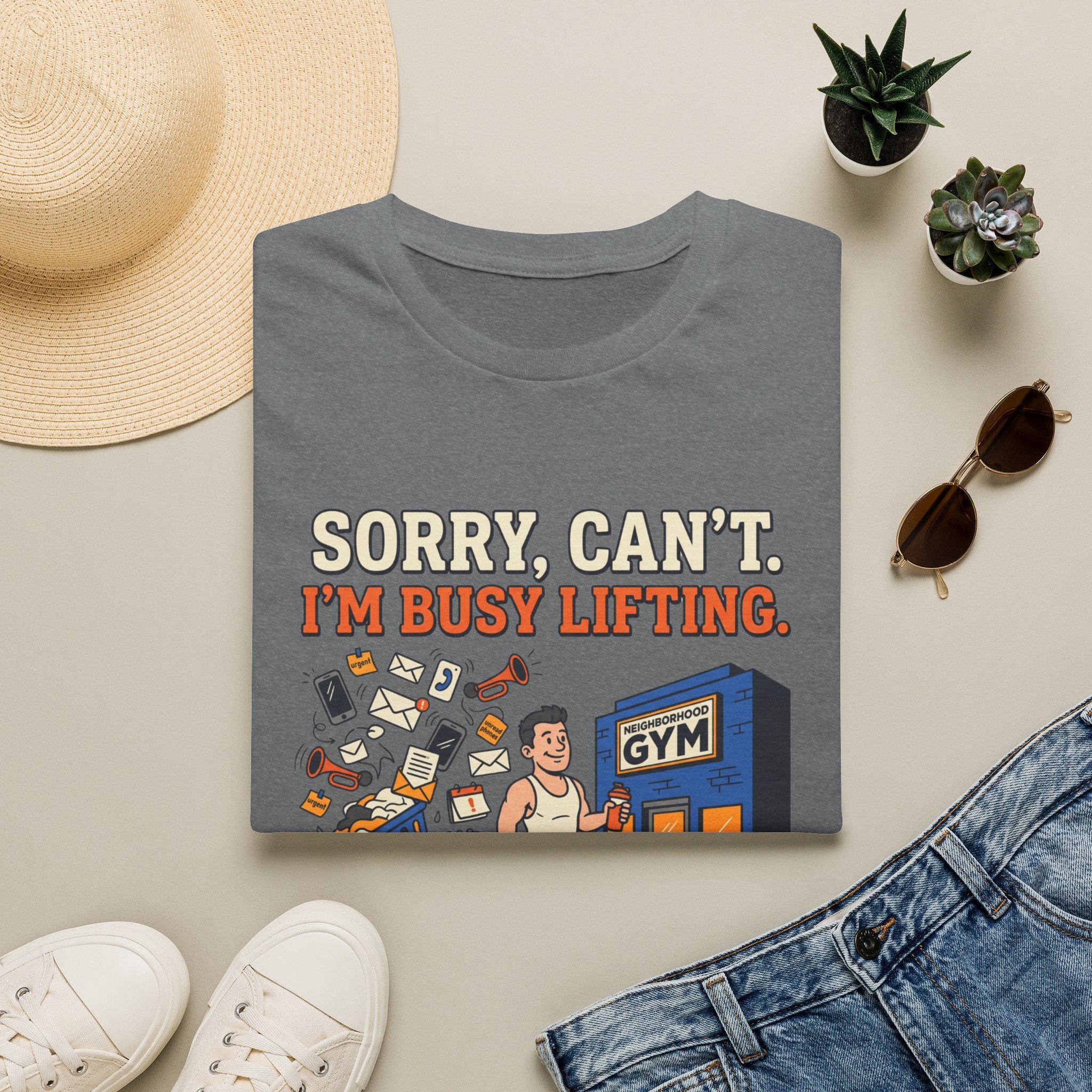 Sorry, can't. I'm busy lifting T-Shirt