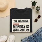 Monday is Global chest day - News style T-Shirt