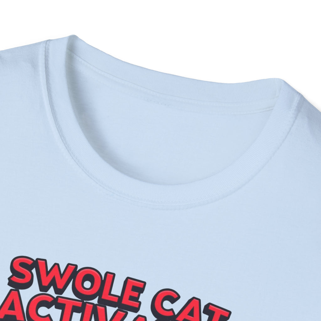 Swole Cat Activated – Pre-Workout Pouncer Edition T-Shirt