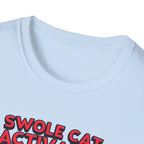 Swole Cat Activated – Pre-Workout Pouncer Edition T-Shirt