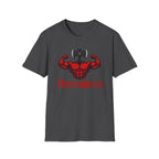 Flexecutioner – Muscular Axe Warrior Emblem T-Shirt