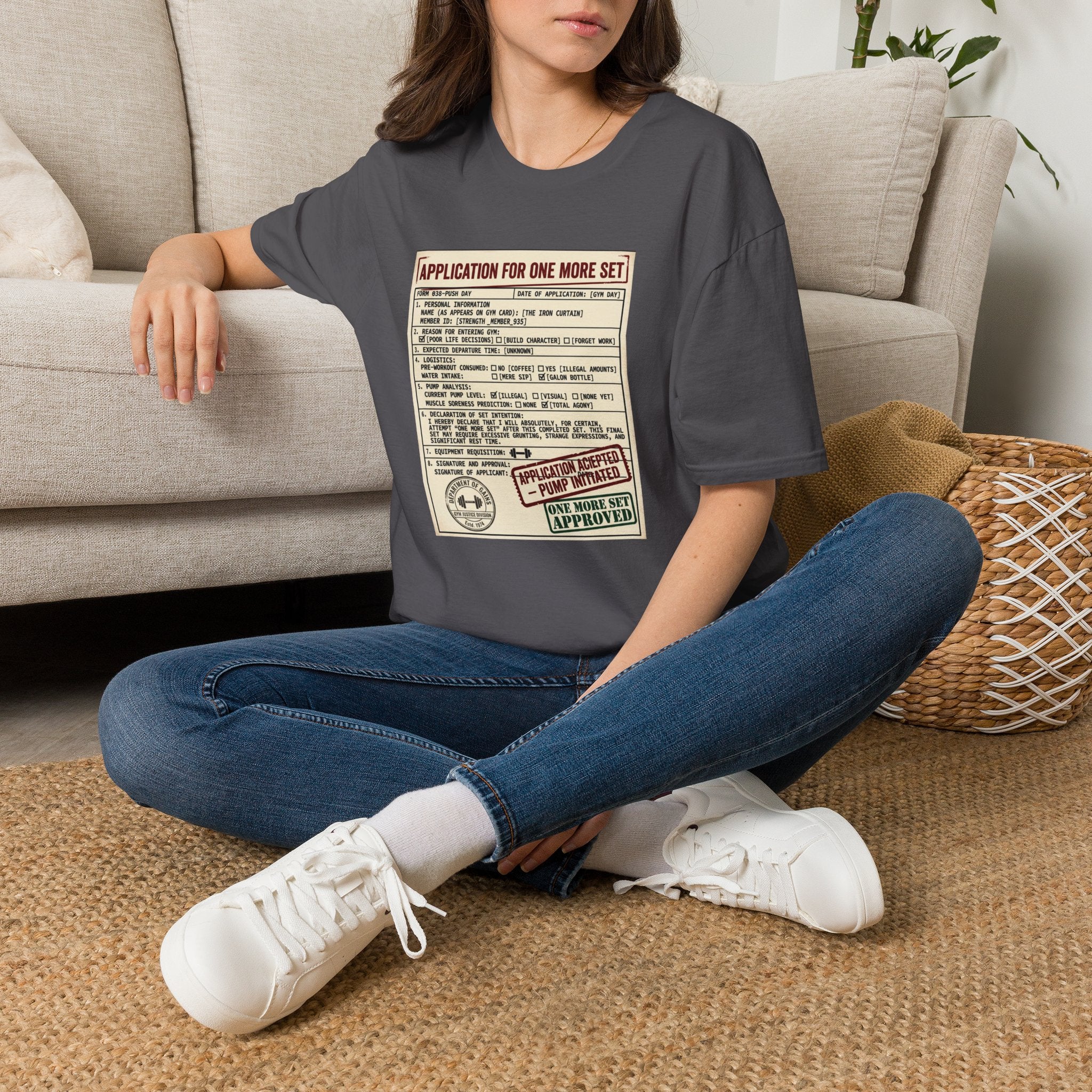 Application for one more set -  Push day T-Shirt